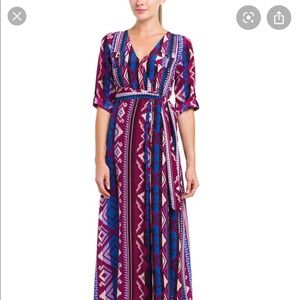 XS Yumi Kim purple aztec print maxi dress
